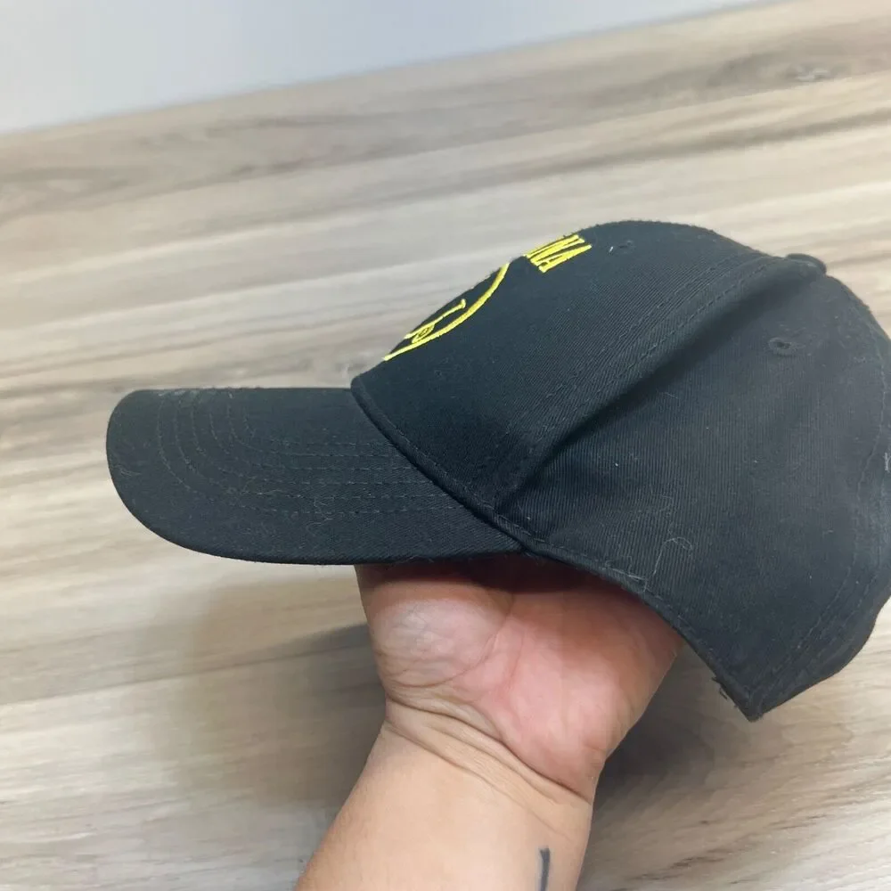 Nirvana Snapback Hat Cap‎ Black Smiley Face Logo Rock/Punk  Music Baseball Cap